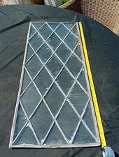 91cm X 36cm Salvaged Antique Leaded Window Rectangular Glass