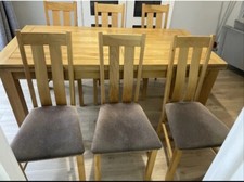 oak furniture land extending table and chairs FREE DELIVERY TAKES UPTO 7 DAYS
