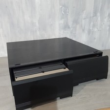 VHS Cassette Tape Storage Drawer Box Black 24 Tapes Retro VCR Media Tapes