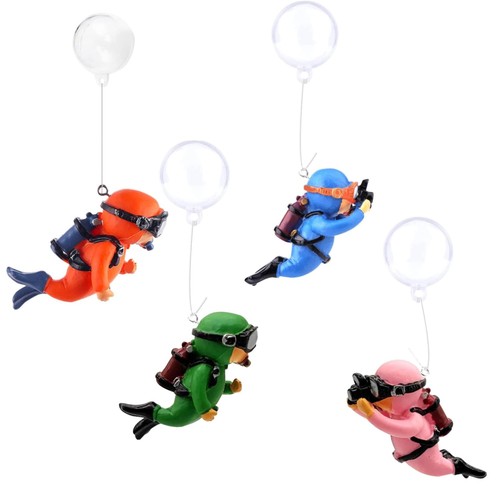 4piece cartoon diver floating - 4piece,