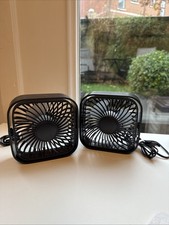 TOPK USB Desk Fan, 2 Pack, Strong Airflow&Quiet Operation