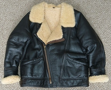 SUPERB SHEARLING AVIATOR B-3 FLYING SHEEPSKIN JACKET - XXL - HEAVY DUTY LEATHER