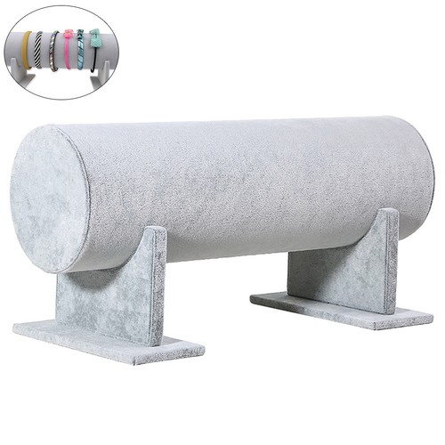 Grey pvc headband display - pvc,