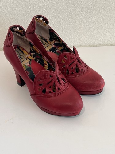 Miss fire red leather - miss,