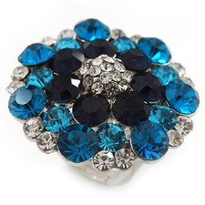 Clear Diamante Cocktail Ring