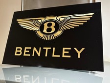 Large BENTLEY gold mirrored