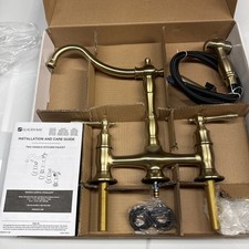 Brass 2-Handles Bridge Kitchen