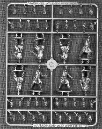 28mm dark ages warriors - dark, sprues