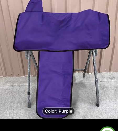Purple western saddle cover - western,