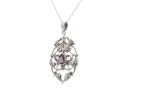 Sterling silver amethyst - sterling,