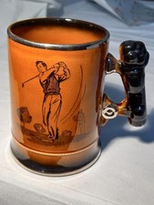 Vintage 1950s Arthur Wood Royal Bradwell Sports Series Golf Tankard.