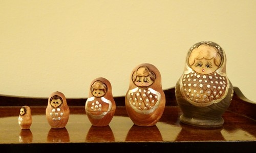 Set russian dolls - 5,