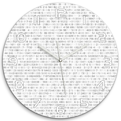 Glass wall clock - fi, 60