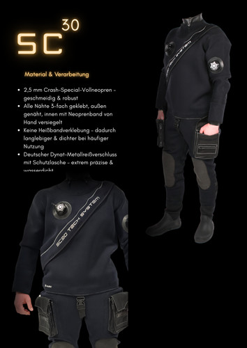 Drysuit 5mm compressed - 2.5mm,