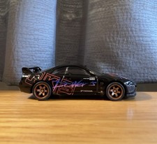 Hot Wheels Nissan Skyline R33 GTR  HKS Custom Real Rider Rubber Tyres