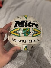 Mitre Football 1994 Nationwide Football League, Size 5 Signed Mitre Norwich City