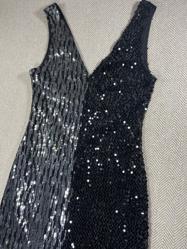 Zara black silver sequin - &,