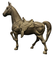 Vintage cast metal horse - vintage,