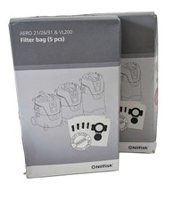 10 x Nilfisk Original Aero 26-21PC Fits 21/26/31 & VL200 Vacuum Filter Bags