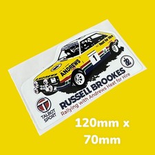 Talbot Sport Russel Brookes Motor Racing Team Rally Classic Vinyl Sticker Car Uk