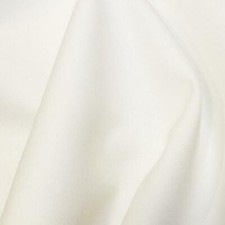 Plain Mercerised Cotton Fabric Material - White