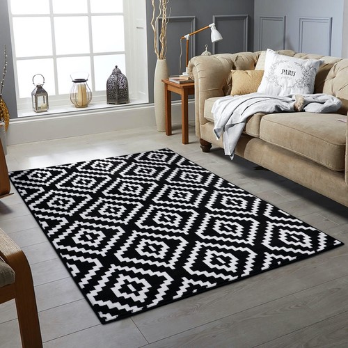 Short pile rug geometric - short-pile,