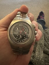 7L22-0AB0 Seiko Arctura Kinetic Titanium Chronograph 100m very good condition