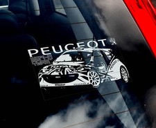 Peugeot World Rally - Car Window Sticker - WRC Chris Meeke 207 S2000 GTI Lion
