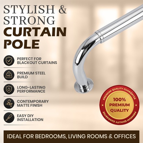 Extendable curtain pole with - extendable,