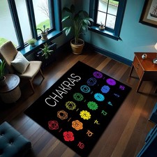 Colorful 7 Chakras Rug