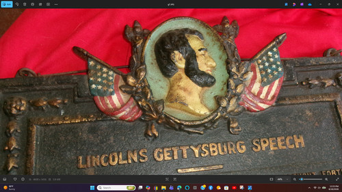 1913 cast iron gettysburg - iron,
