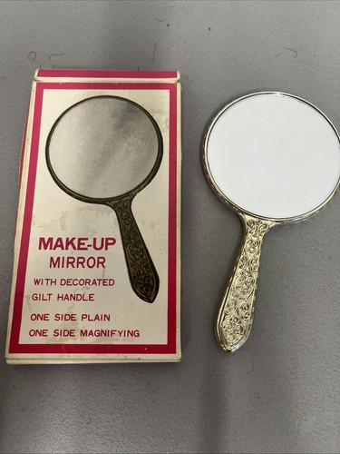 Handheld vanity mirror gold - handheld,