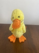 Lovely Retired ©1998 Ty Beanie Buddy ~ Yellow Duck ~ Quackers