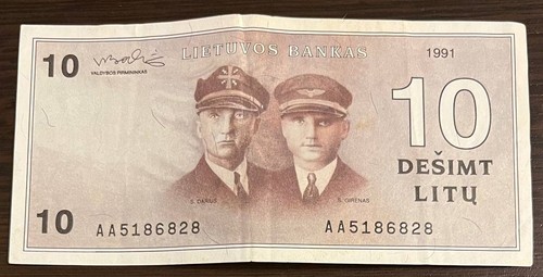Lithuania litu 1991 - 10, aa
