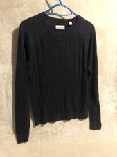 Size 8 Jack Wills Women’s Knitwear Long Sleeve Round Neck Black 