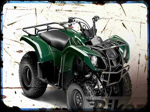Metal sign motorbike - sign,