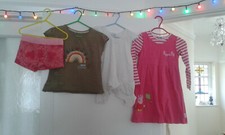 Girls Clothing Kids Next GAP Peppa Pig Dress Summer Top Shorts Ages 4 5 - BUNDLE