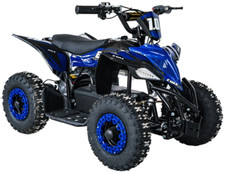 Electric E-Max Quad Bike 1000W 48V MIDI High Torque 3 speed Blue 20mph