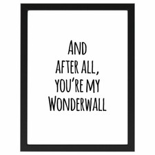 Wonderwall, Oasis, Lyrics