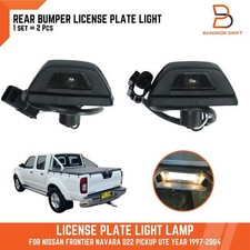 Pair rear bumper - rear, plate
