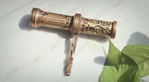 Brass kaleidoscope antique - kaleidoscope,