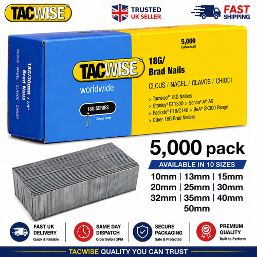 Tacwise 18g gauge brad - 18g,