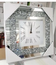 Mirrored Wall Clock Crushed