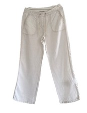 M&S Cream Linen, Wide Leg