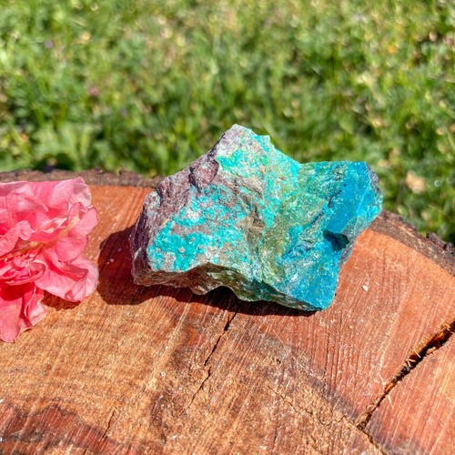 Rough chrysocolla stone - rough,