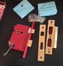 Union 5 Lever Mortice Sashlock 3 Inch  Brass Finish