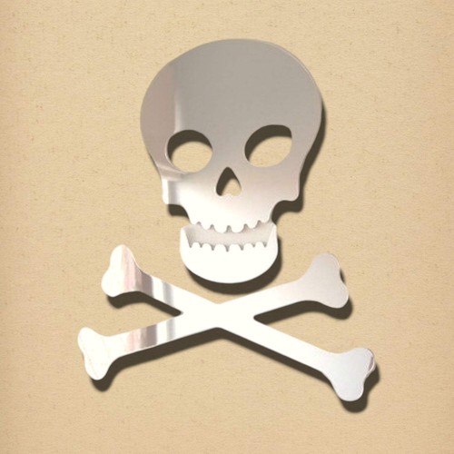 Skull crossbones mirror - &,