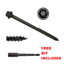 Black landscape hex head - black,