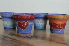 Terracotta Painted Mini Pot Candles
