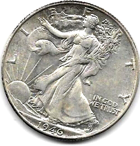 Walking half dollar 1946 - 1946,